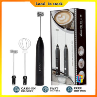 USB Rechargeable 3-Speed Adjustable Milk Frother Hand Mixer