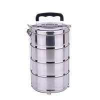 4 Layer Lunch Box Stainless Steel Portable Insulated Leakproof Box