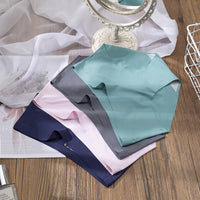 Set of 3 Seamless Mid-Rise Ice Triangle Panties with No Visible Lines.