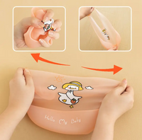 Durable Silicone Bib for Babies Cute Unisex Designs, Lightweight with Secure