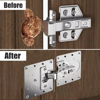 Upgrade Your Cabinet with This Stainless Steel Hinge Repair Plate