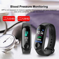 M3 Smart Watch Fitness Tracker with 0.96 Inch OLED Touch Scree Waterproof