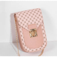 Fashion Female Shoulder Bag Retro Small Polka Embroidered Solid Color Chain