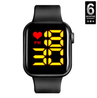 Fashionable Luxury Silicone Band LED Digital Sports Belt Band Watch for
