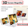 3D Screen Magnifier Smartphone Magnifying Glass, Screen Enlarger, Magnifier 3D Movie Video Screen Amplifier.