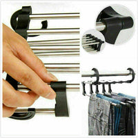 5 in 1 Pant Rack Shelves Clothes Hangers Multi-functional Wardrobe Magic Hanger